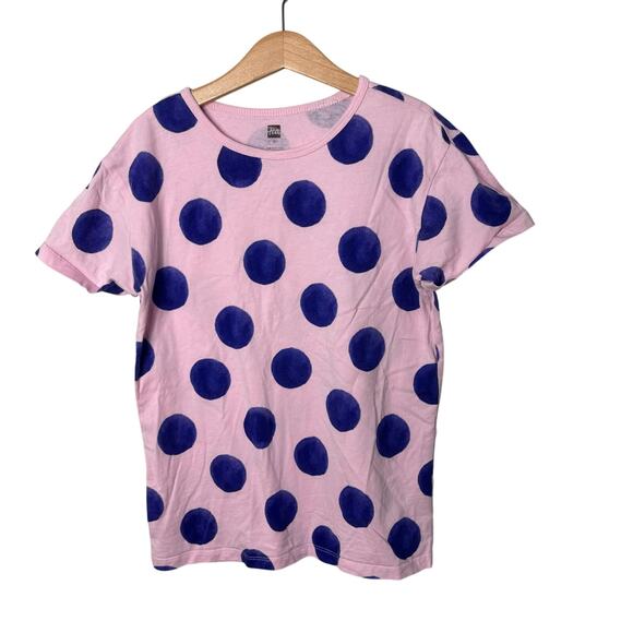 Tea Collection Blue Dot Shirt - Picture 1 of 4
